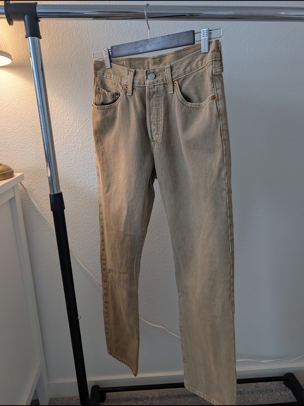 Levi's Tan Straight Leg Jeans